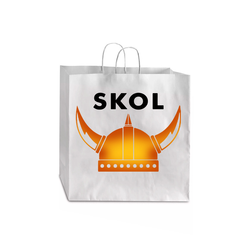 Skol Viking Helmet Minneapolis Miracle Jumbo Paper Bag - 18 X 7 X 18 3/4 | Artistshot