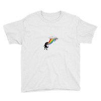 Rainbow Dinosaur Youth Tee | Artistshot