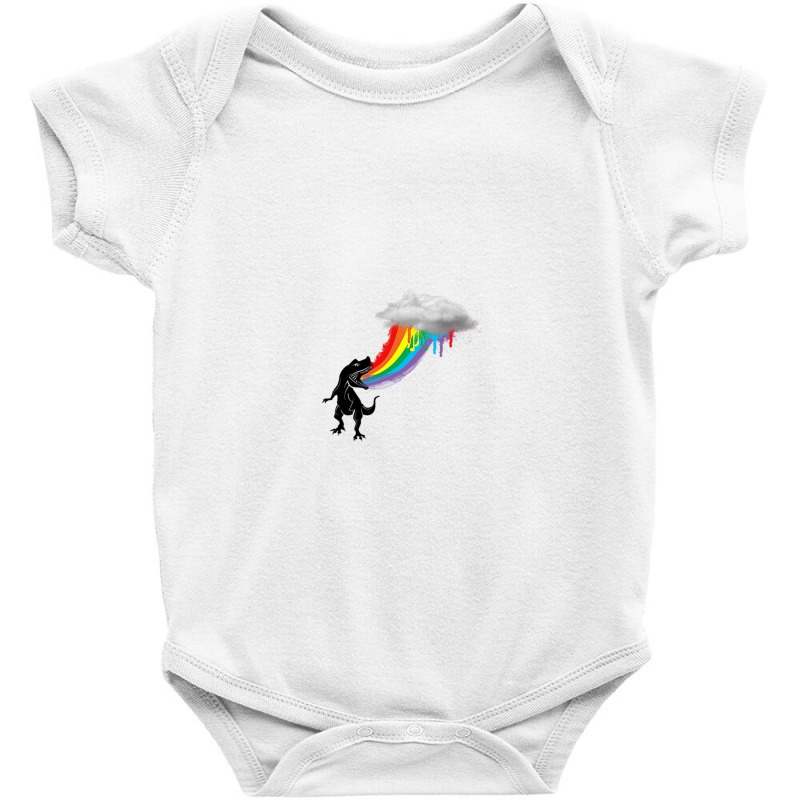 Rainbow Dinosaur Baby Bodysuit | Artistshot