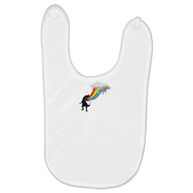 Rainbow Dinosaur Baby Bibs | Artistshot