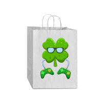 Irish Gamer Controller Shamrock Boys Men St Patricks Day T Shirt Mart Paper Bag -13 X 7 X 17 | Artistshot