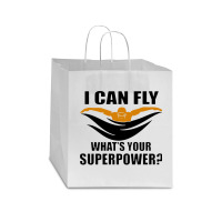 I Can Fly Whats Your Superpower Swimming Star Paper Bag - 13 X 7 X 13 | Artistshot