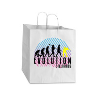 Billiards Evolution Take Out Paper Bag - 14 X 10 X 15 1/2 | Artistshot