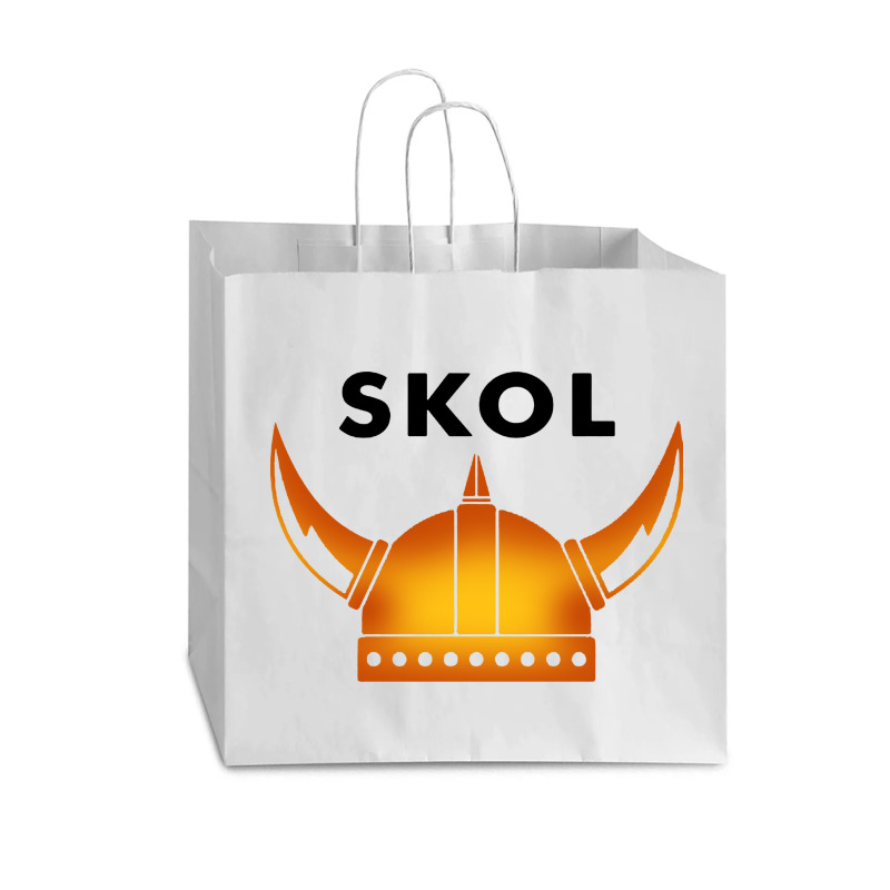 Skol Viking Helmet Minneapolis Miracle Vogue Paper Bag - 16 X 6 X 12 | Artistshot