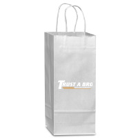 Trust A Bro Wine Paper Bag - 5 1/2 X 3 1/4 X 13 | Artistshot