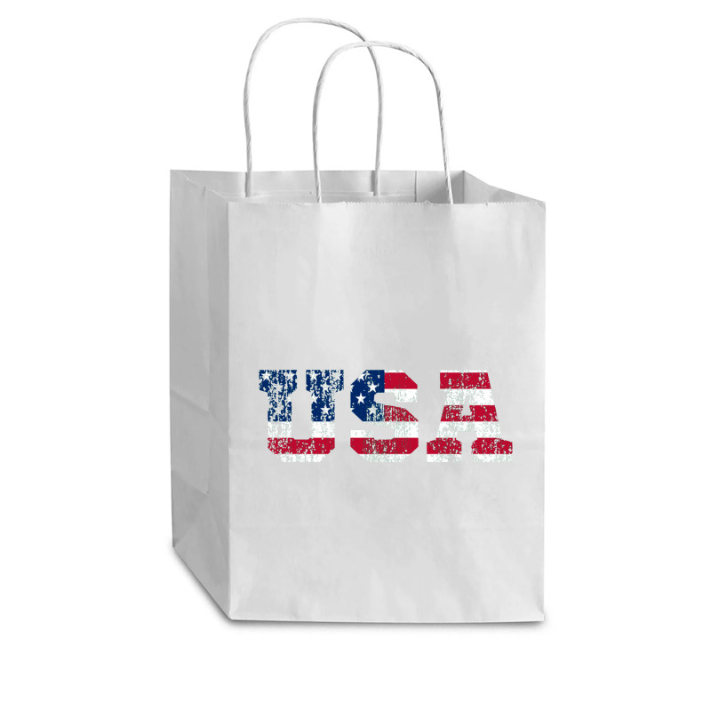 Usa Gift Cub Paper Bag - 8 X 4 1/2 X 10 1/4 | Artistshot