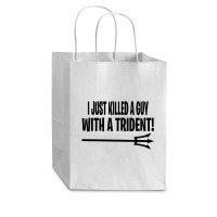 I Just Killed A Guy With A Trident! Cub Paper Bag - 8 X 4 1/2 X 10 1/4 | Artistshot