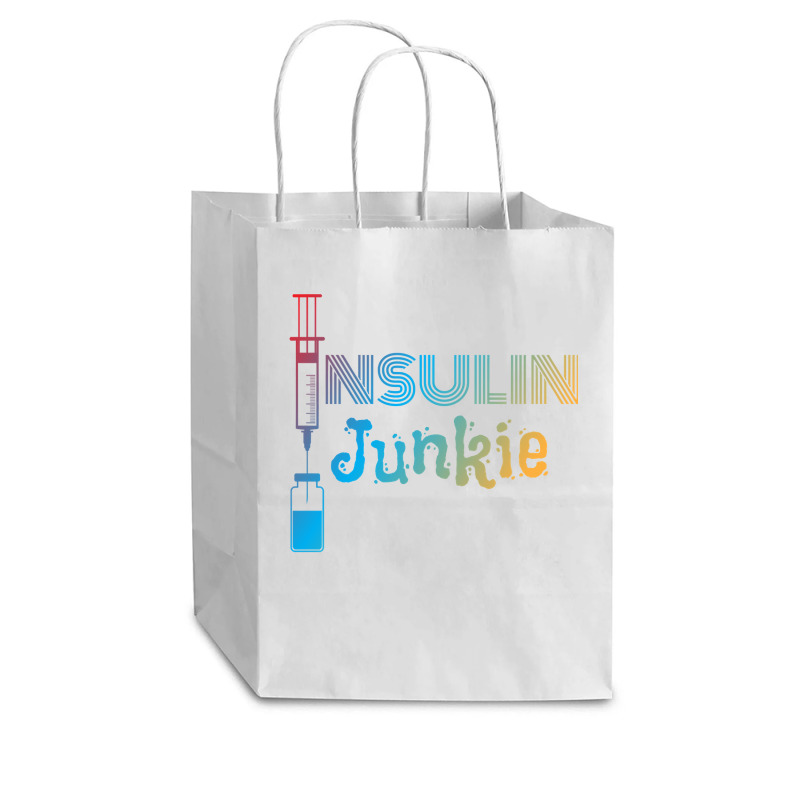 Insulin Junkie I Insulin Diabetics Sugar Patients Pullover Hoodie Cub Paper Bag - 8 x 4 1/2 x 10 1/4 by tamkyfashions | Artistshot