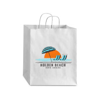 Sitting By Shore At Holden Beach, Nc   Holden Beach Nc Debie Paper Bag - 10 X 5 X 13 | Artistshot