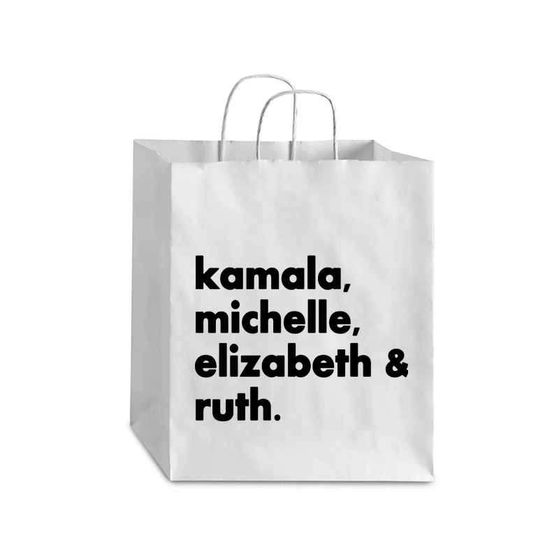 Kamala Michelle Rbg Elizabeth Ruth Debie Paper Bag - 10 X 5 X 13 | Artistshot