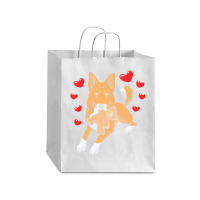 Bedouin Sheepdog T  Shirt Canaan Dog With Stuffed Animal And Hearts T Debie Paper Bag - 10 X 5 X 13 | Artistshot