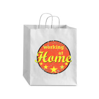 Working At Home   Online Debie Paper Bag - 10 X 5 X 13 | Artistshot