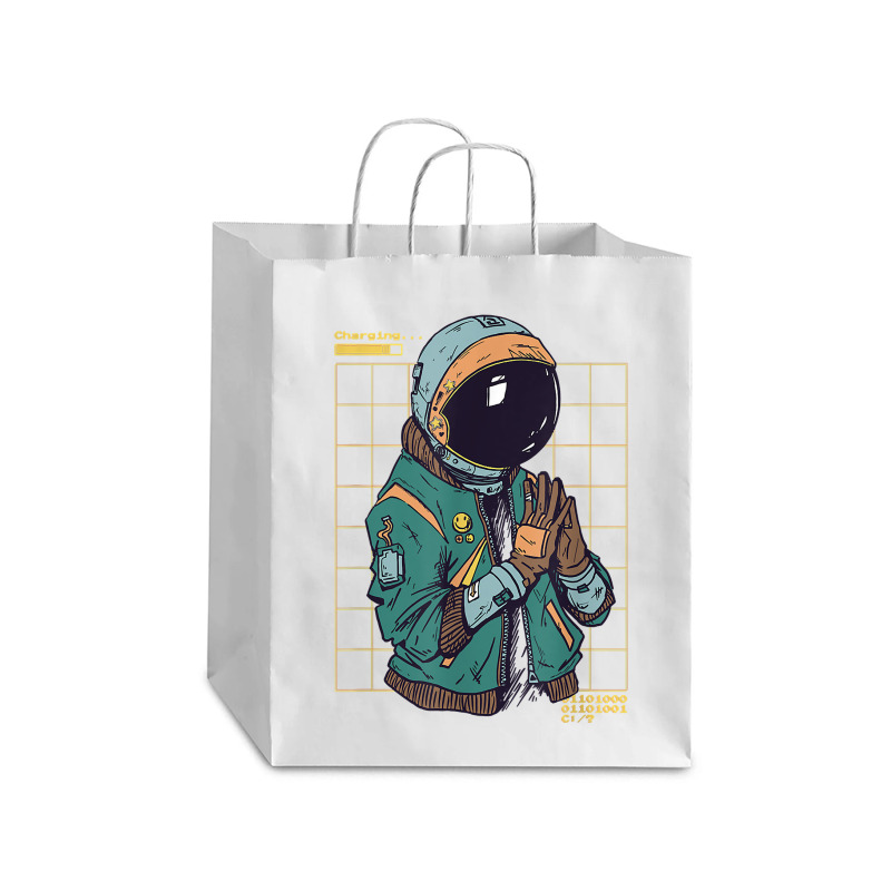 Astronaut Space Travel Retro Aesthetic Streetwear T Shirt Debie Paper Bag - 10 X 5 X 13 | Artistshot