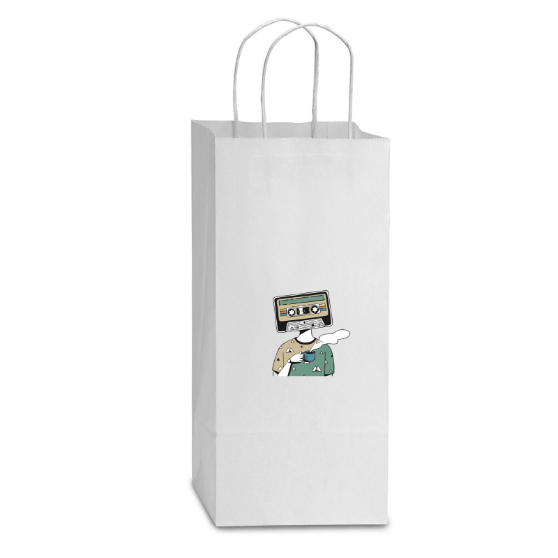 R A D I O H E A D Classic Vintage Double Wine Paper Bag - 6 1/2 X 3 1/2 X 12 3/8 | Artistshot