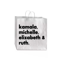 Kamala Michelle Rbg Elizabeth Ruth Jumbo Paper Bag - 18 X 7 X 18 3/4 | Artistshot