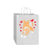 Bedouin Sheepdog T  Shirt Canaan Dog With Stuffed Animal And Hearts T Mart Paper Bag -13 X 7 X 17 | Artistshot