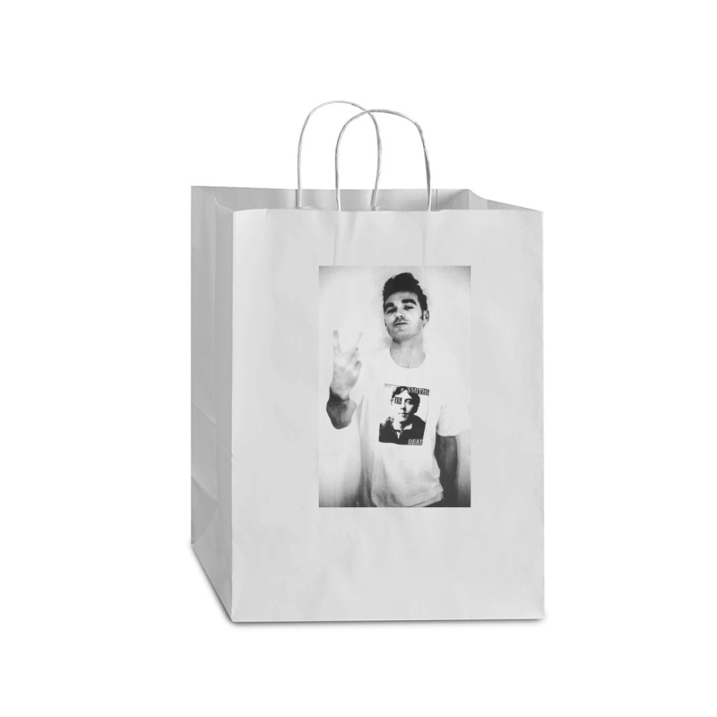 Morrissey Finger Flip [twhite] Mart Paper Bag -13 X 7 X 17 | Artistshot