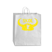 Skol Shirt Nordic Scandinavian Warrior Viking Helmet T Shirt Queen Paper Bag - 16 X 6 X 19 1/4 | Artistshot