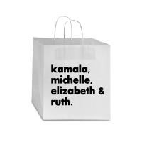 Kamala Michelle Rbg Elizabeth Ruth Star Paper Bag - 13 X 7 X 13 | Artistshot