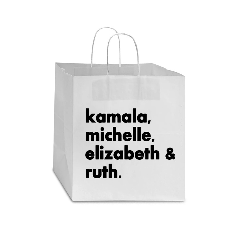 Kamala Michelle Rbg Elizabeth Ruth Star Paper Bag - 13 X 7 X 13 | Artistshot