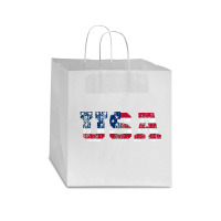 Usa Gift Star Paper Bag - 13 X 7 X 13 | Artistshot