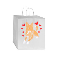 Bedouin Sheepdog T  Shirt Canaan Dog With Stuffed Animal And Hearts T Star Paper Bag - 13 X 7 X 13 | Artistshot