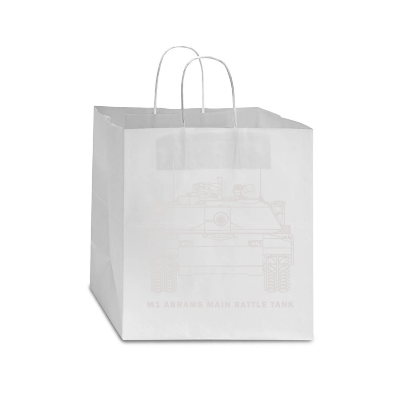 Us Army Tank M1 Abrams Main Battle Tank   M1 Abrams Us Army Tank Star Paper Bag - 13 x 7 x 13 by kudaponijengkulit | Artistshot