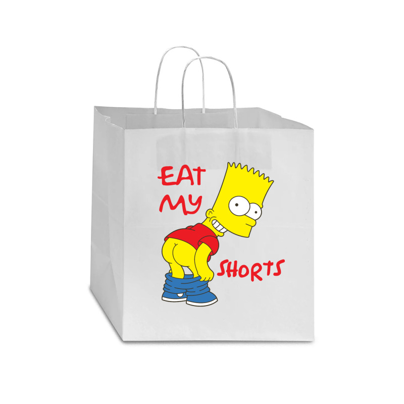 Eat My Shorts Star Paper Bag - 13 X 7 X 13 | Artistshot