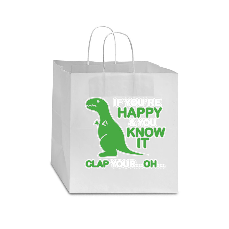 If You Happy And You Know It Clap Your Star Paper Bag - 13 X 7 X 13 | Artistshot