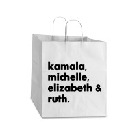 Kamala Michelle Rbg Elizabeth Ruth Take Out Paper Bag - 14 X 10 X 15 1/2 | Artistshot