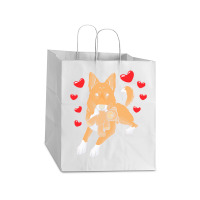 Bedouin Sheepdog T  Shirt Canaan Dog With Stuffed Animal And Hearts T Take Out Paper Bag - 14 X 10 X 15 1/2 | Artistshot