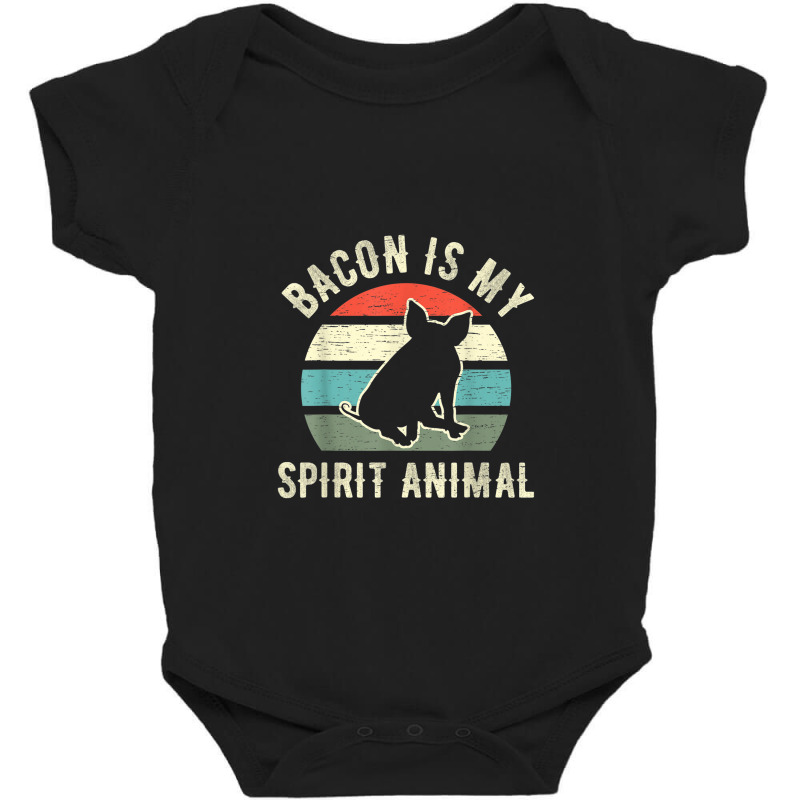 Bacon Is My Spirit Animal For A Bbq Meat Pig Lover Bacon Baby Bodysuit by Yuh2105 | Artistshot