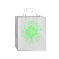 St Patricks Day T  Shirt Happy St Patricks Day Traveler Paper Bag -13 X 6 X 15 3/4 | Artistshot