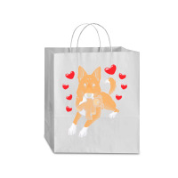 Bedouin Sheepdog T  Shirt Canaan Dog With Stuffed Animal And Hearts T Traveler Paper Bag -13 X 6 X 15 3/4 | Artistshot