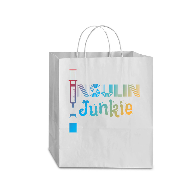 Insulin Junkie I Insulin Diabetics Sugar Patients Pullover Hoodie Traveler Paper Bag -13 x 6 x 15 3/4 by tamkyfashions | Artistshot