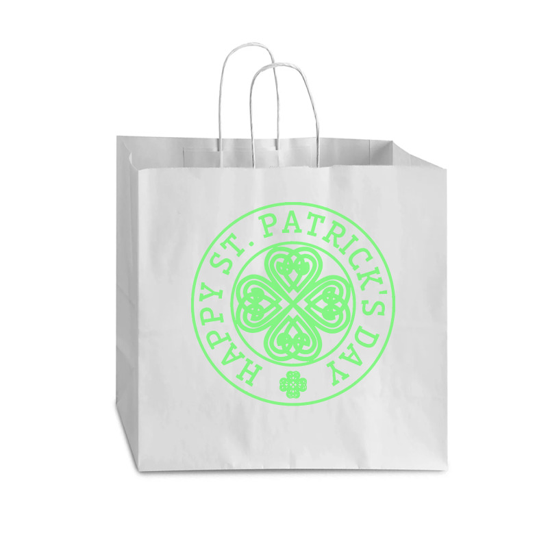 St Patricks Day T  Shirt Happy St Patricks Day Vogue Paper Bag - 16 X 6 X 12 | Artistshot