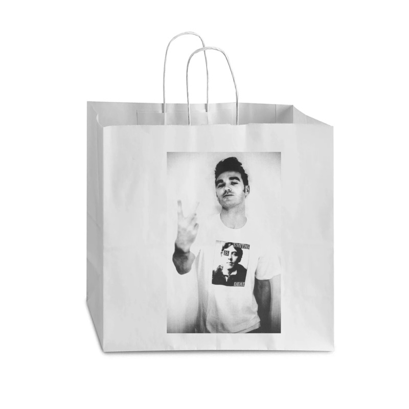 Morrissey Finger Flip [twhite] Vogue Paper Bag - 16 X 6 X 12 | Artistshot