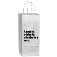 Kamala Michelle Rbg Elizabeth Ruth Wine Paper Bag - 5 1/2 X 3 1/4 X 13 | Artistshot