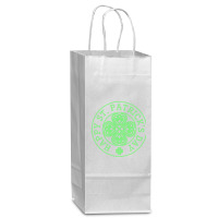 St Patricks Day T  Shirt Happy St Patricks Day Wine Paper Bag - 5 1/2 X 3 1/4 X 13 | Artistshot