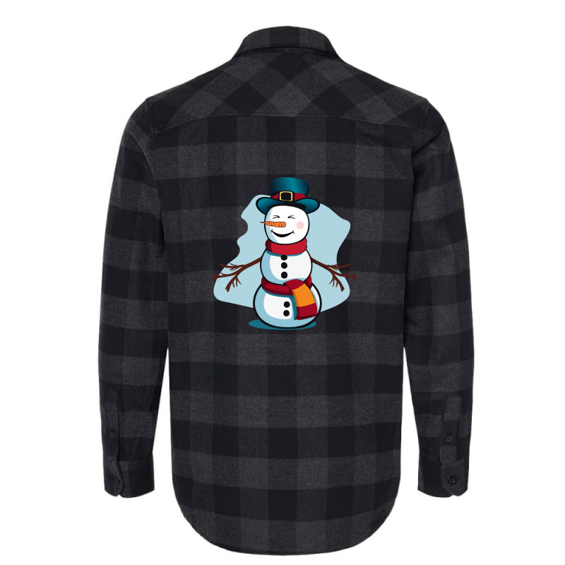 Happy Snowman Flannel Shirt by afographic | Artistshot