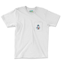 Happy Snowman Pocket T-shirt | Artistshot