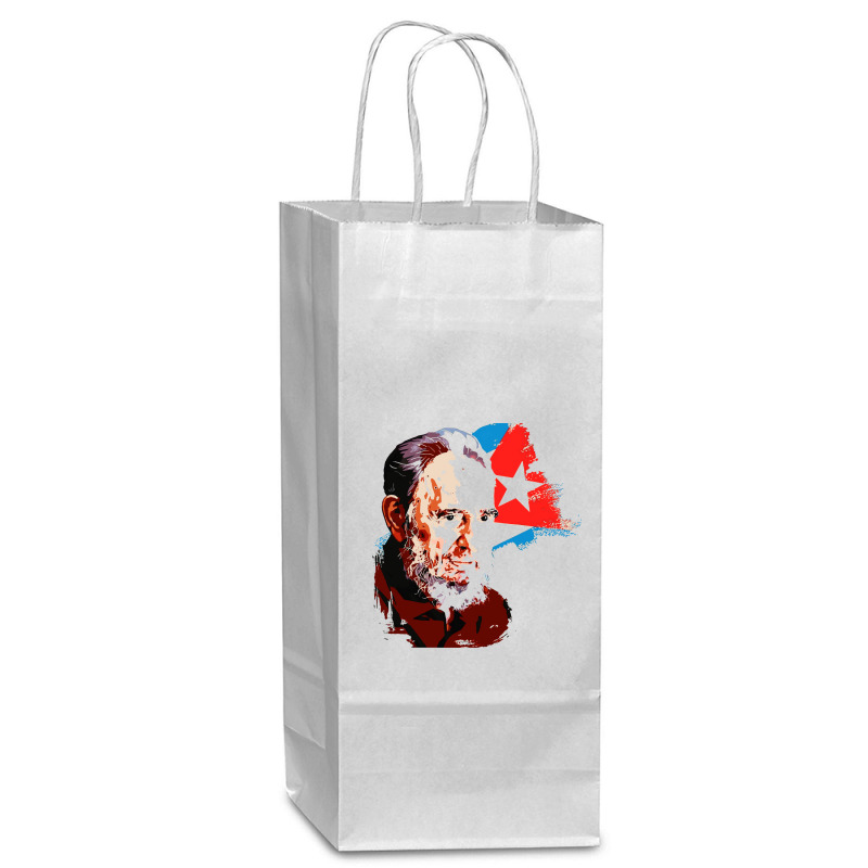 Fidel Castro Cuba Revolutionary Communist Wine Paper Bag - 5 1/2 X 3 1/4 X 13 | Artistshot