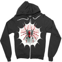 Red Wild Spider Object Zipper Hoodie | Artistshot