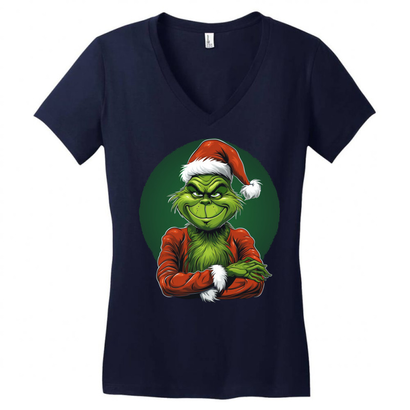 Grinch Women's V-Neck T-Shirt by Unal Design | Artistshot