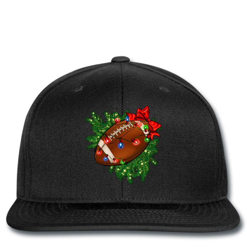 American Football Christmas With Lights And Ribbon Printed hat by FaDigitalArtStudio | Artistshot