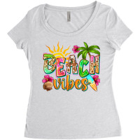 Beach Vibes Women's Triblend Scoop T-shirt | Artistshot