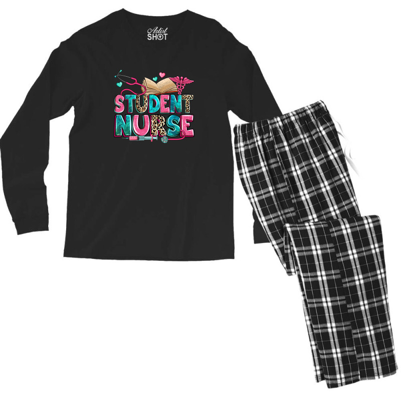 Student Nurse Men's Long Sleeve Pajama Set | Artistshot