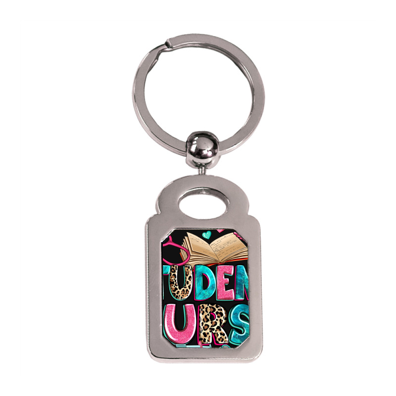 Student Nurse Silver Rectangle Keychain | Artistshot