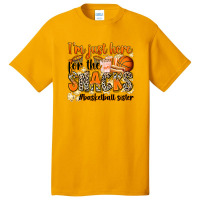 Im Just Here For The Snacks Basketball Sister Basic T-shirt | Artistshot