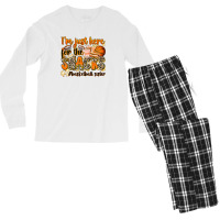 Im Just Here For The Snacks Basketball Sister Men's Long Sleeve Pajama Set | Artistshot